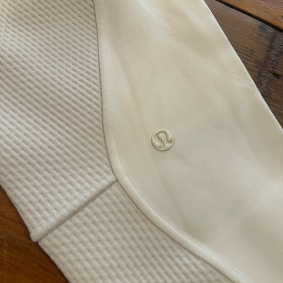 Lululemon Mixed Fabric Half-Zip Pullover Bone Size S - Picture 4 of 5